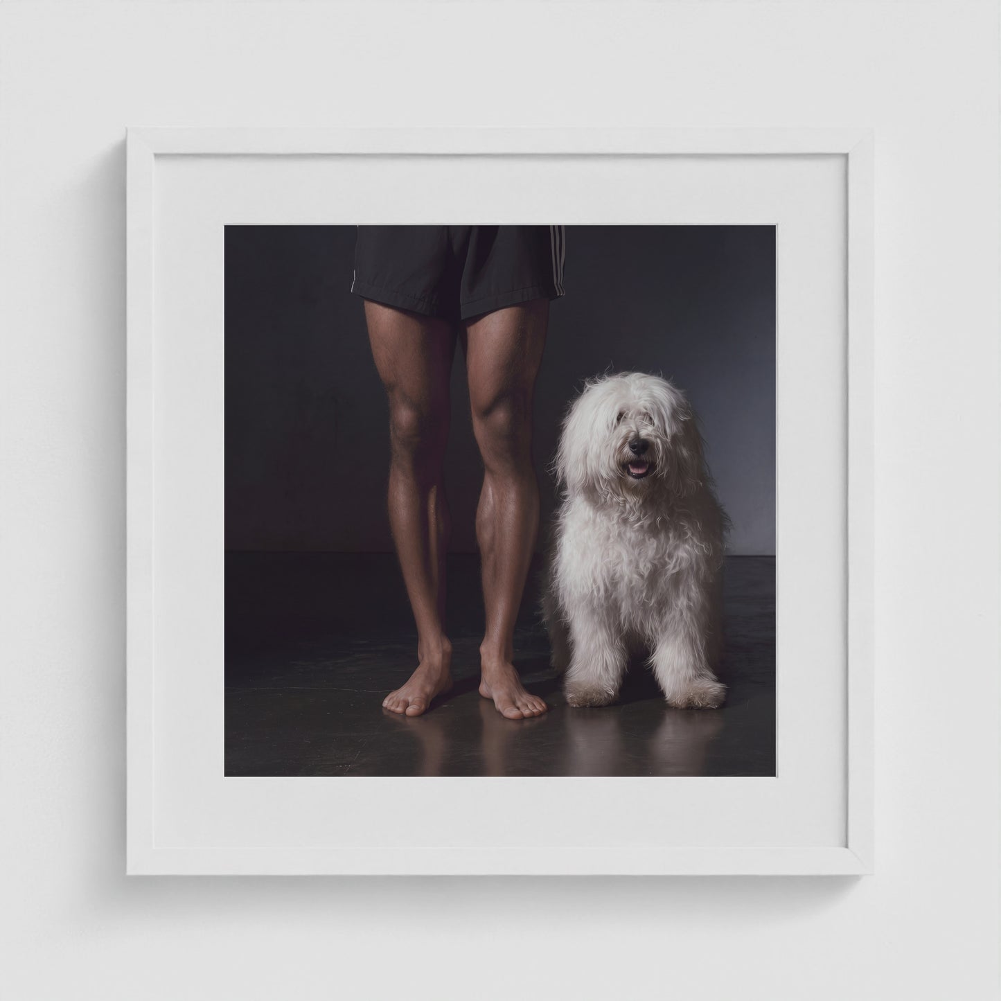 Side by Side - No. 3 20x20 White Square Box Frame