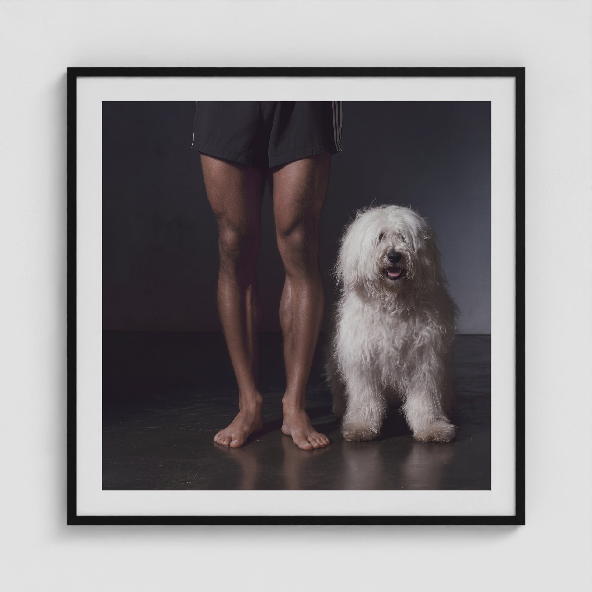 Side by Side - No. 3 36x36 Black Square Box Frame