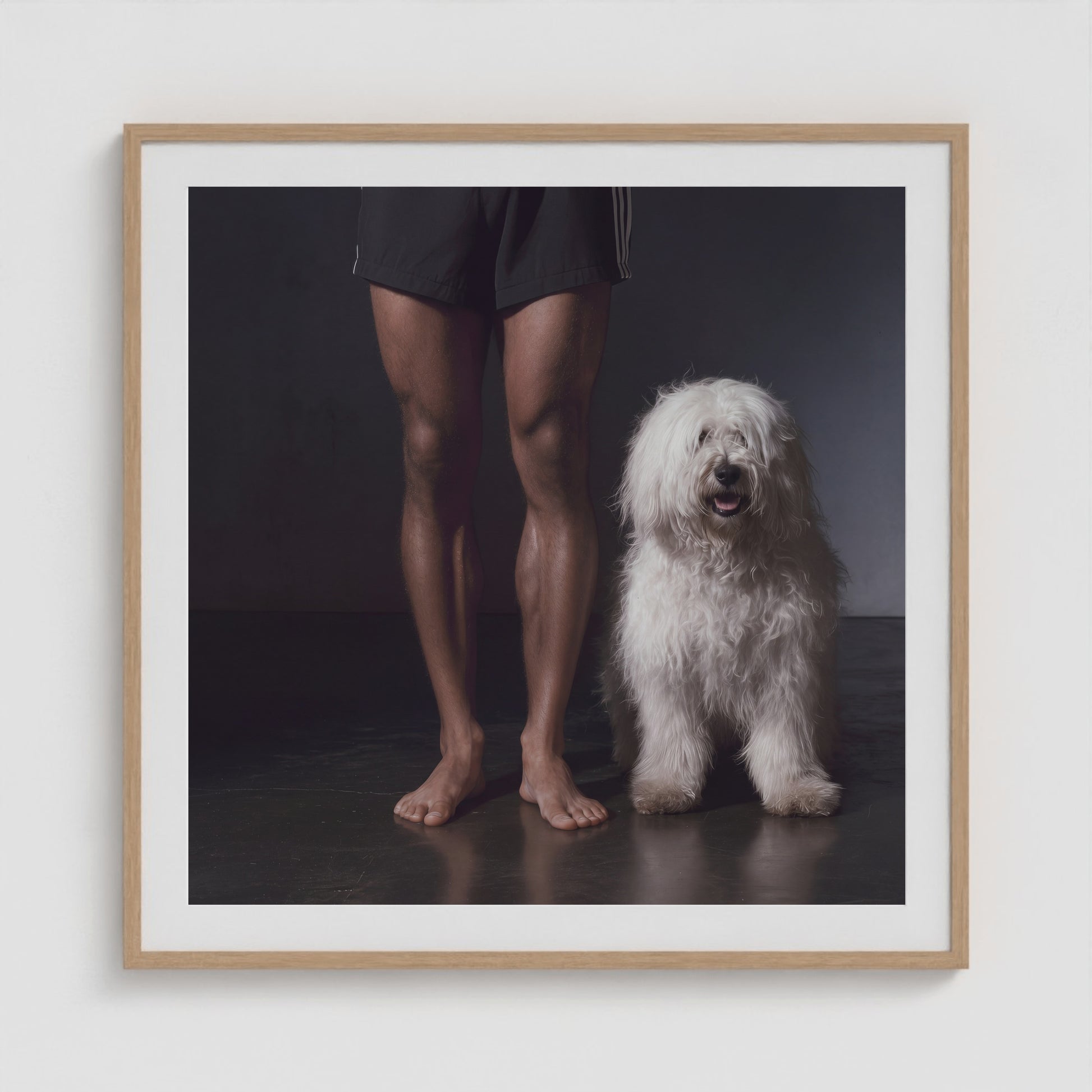 Side by Side - No. 3 36x36 Natural Square Box Frame