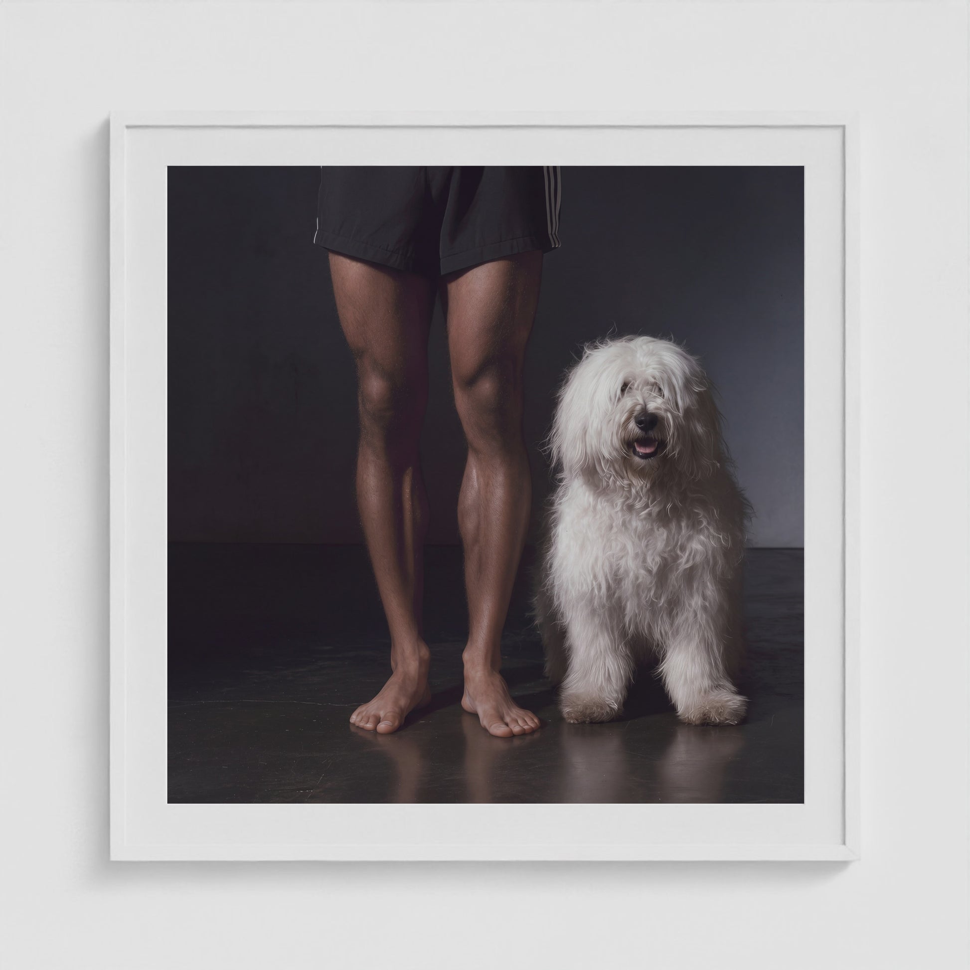 Side by Side - No. 3 36x36 White Square Box Frame