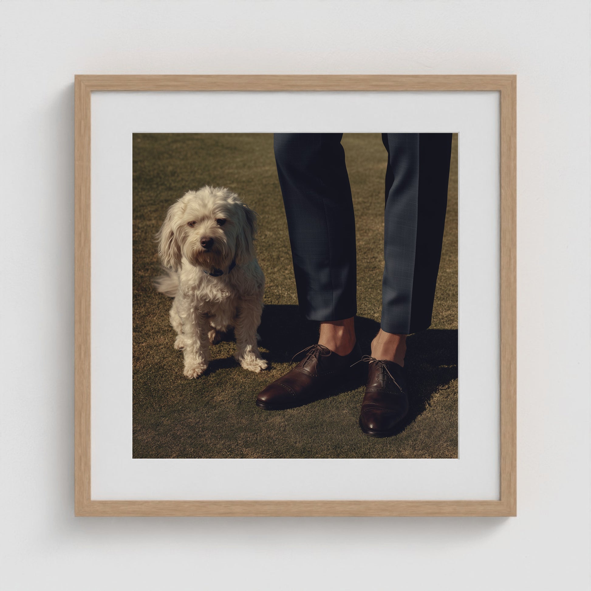 Side by Side - No. 4 20x20 Natural Square Box Frame