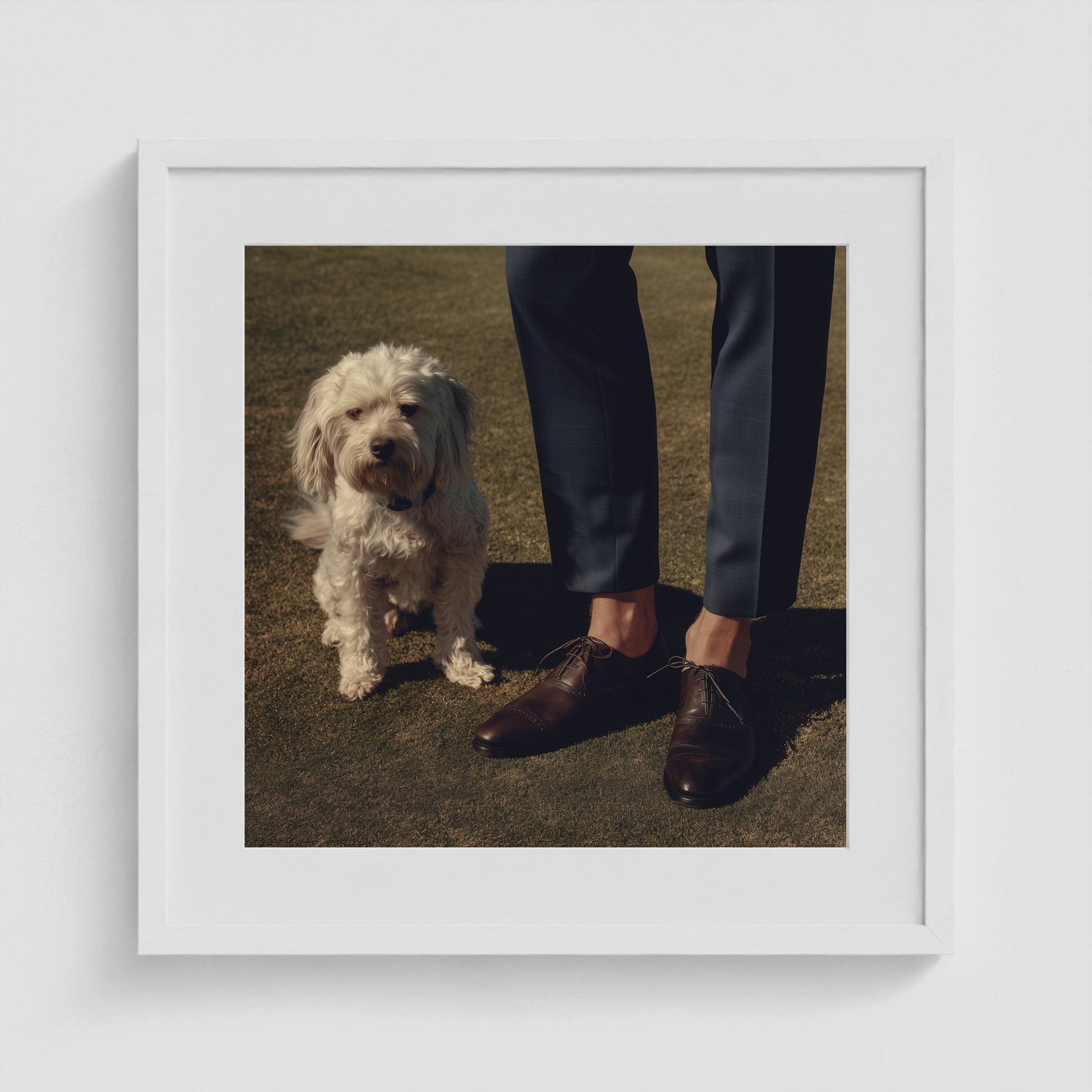 Side by Side - No. 4 20x20 White Square Box Frame
