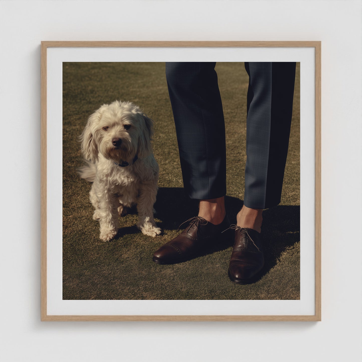Side by Side - No. 4 36x36 Natural Square Box Frame