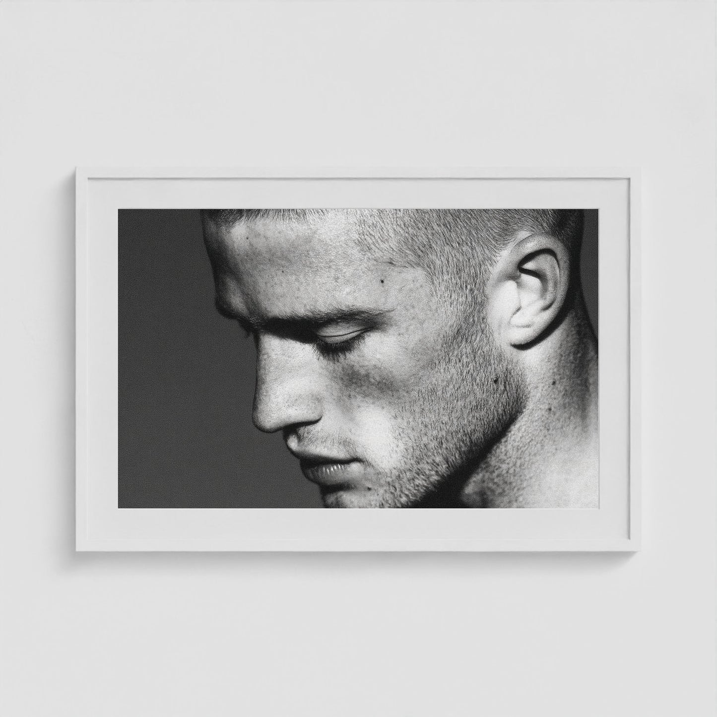 Slow Burn 36x24 White Landscape Box Frame