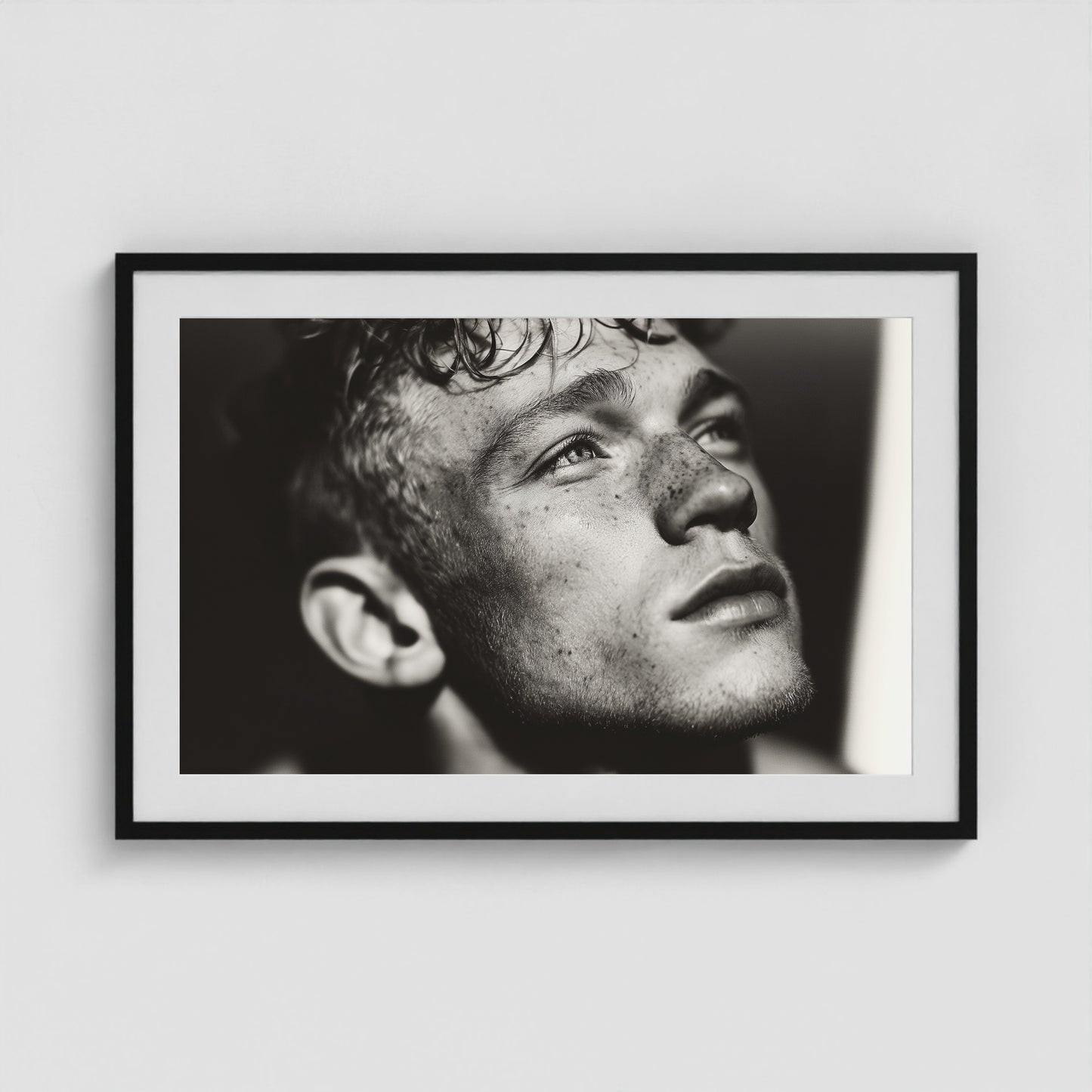Soft Gaze 36x24 Black Landscape Box Frame