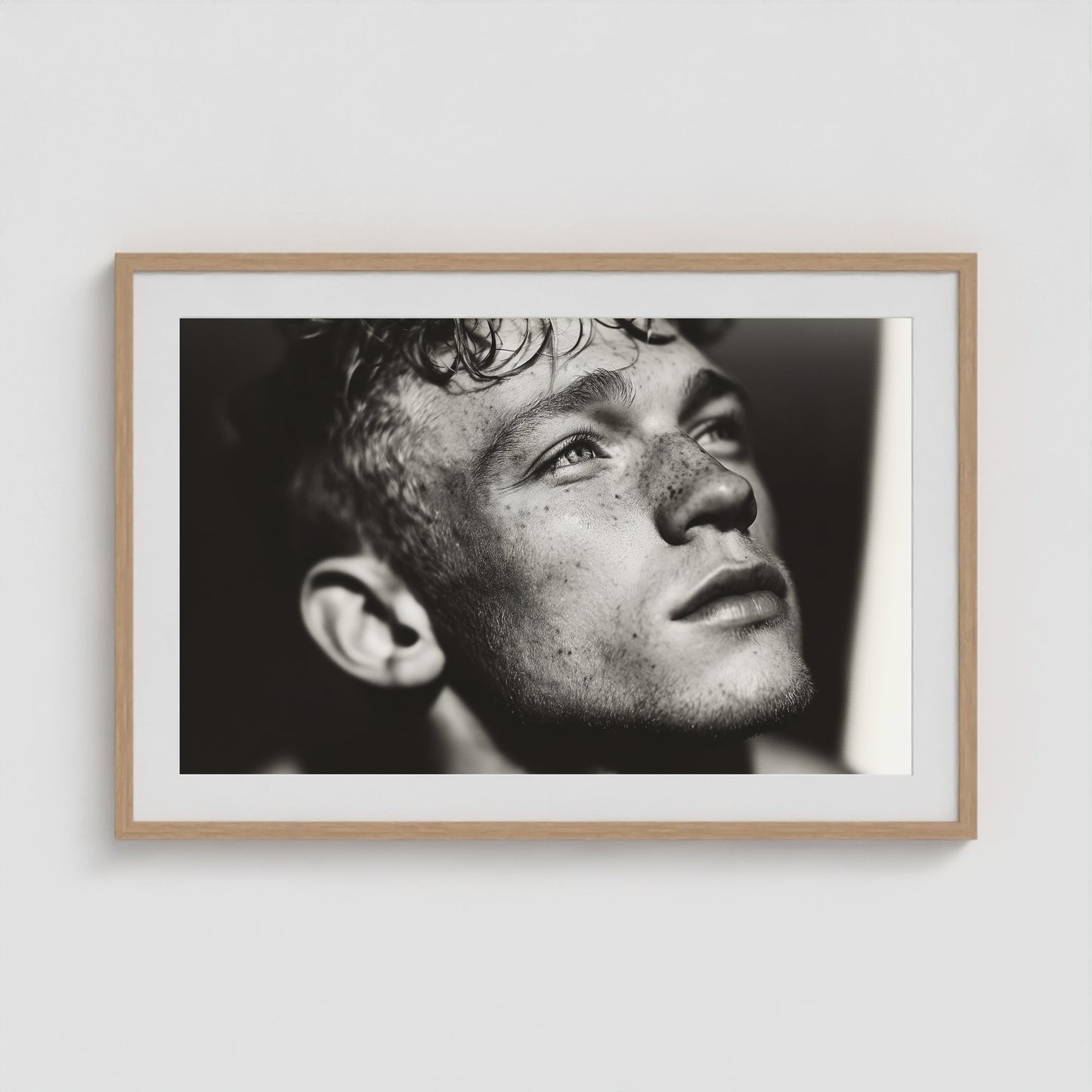 Soft Gaze 36x24 Natural Landscape Box Frame