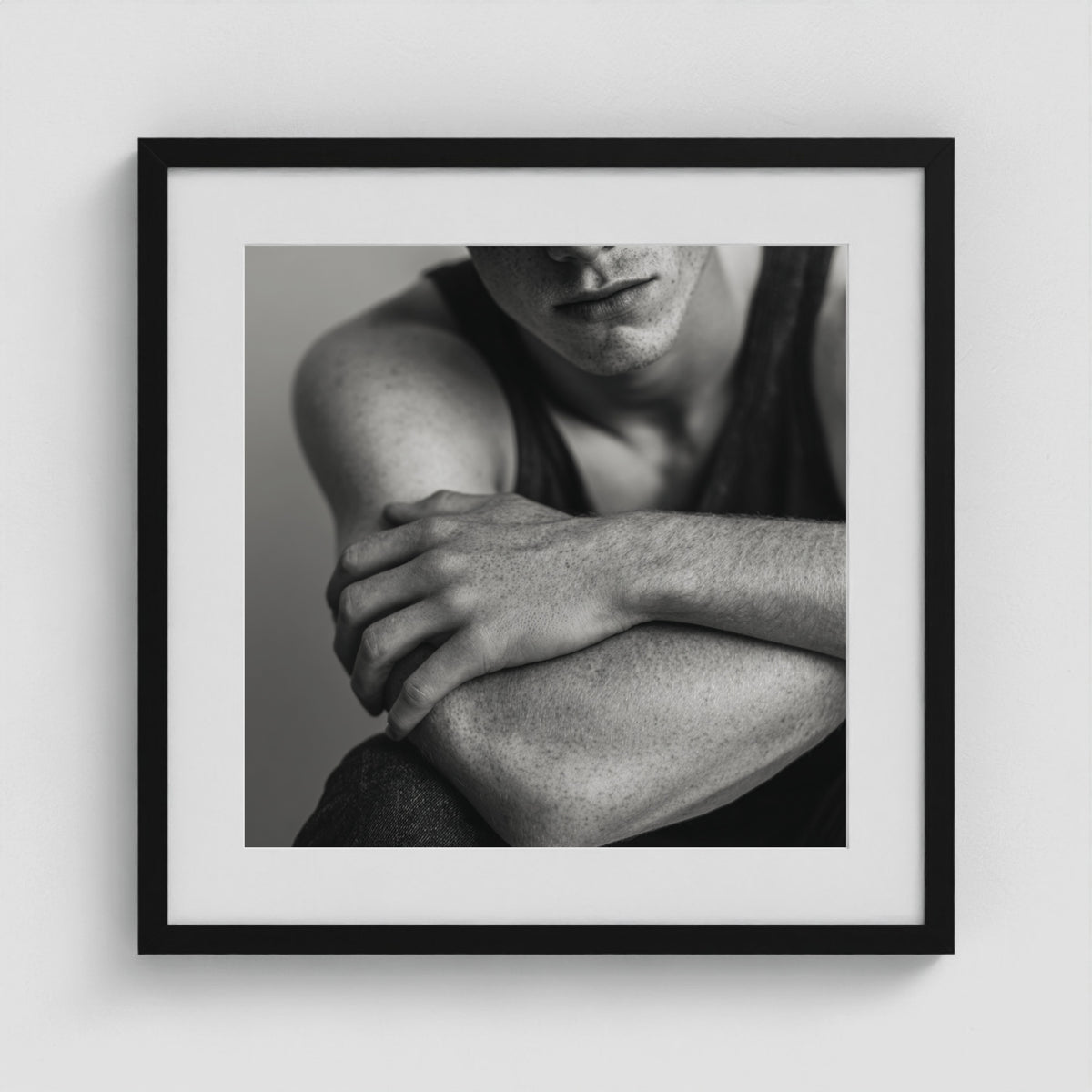 Soft Guard No. 1 20x20 Black Square Box Frame