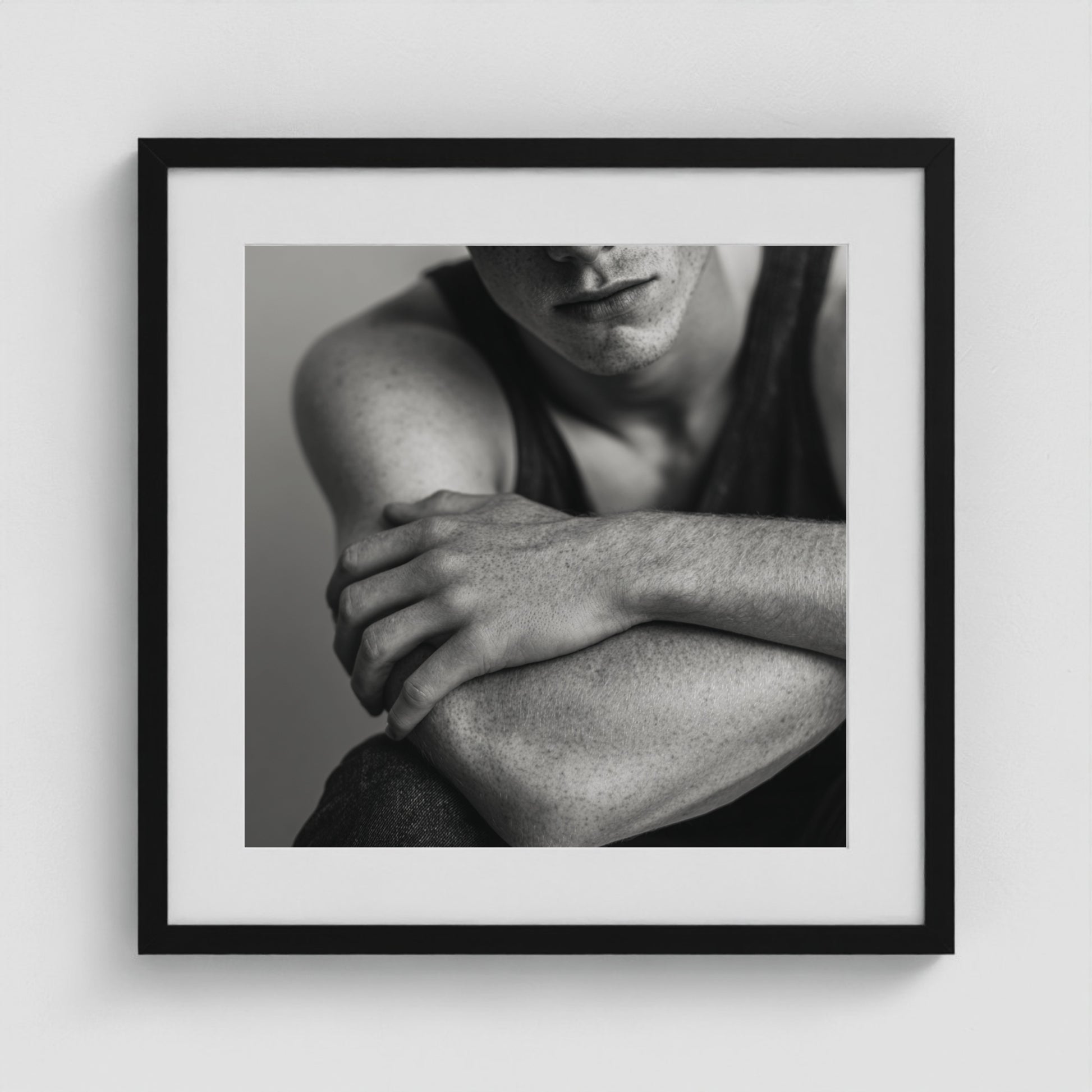 Soft Guard No. 1 20x20 Black Square Box Frame