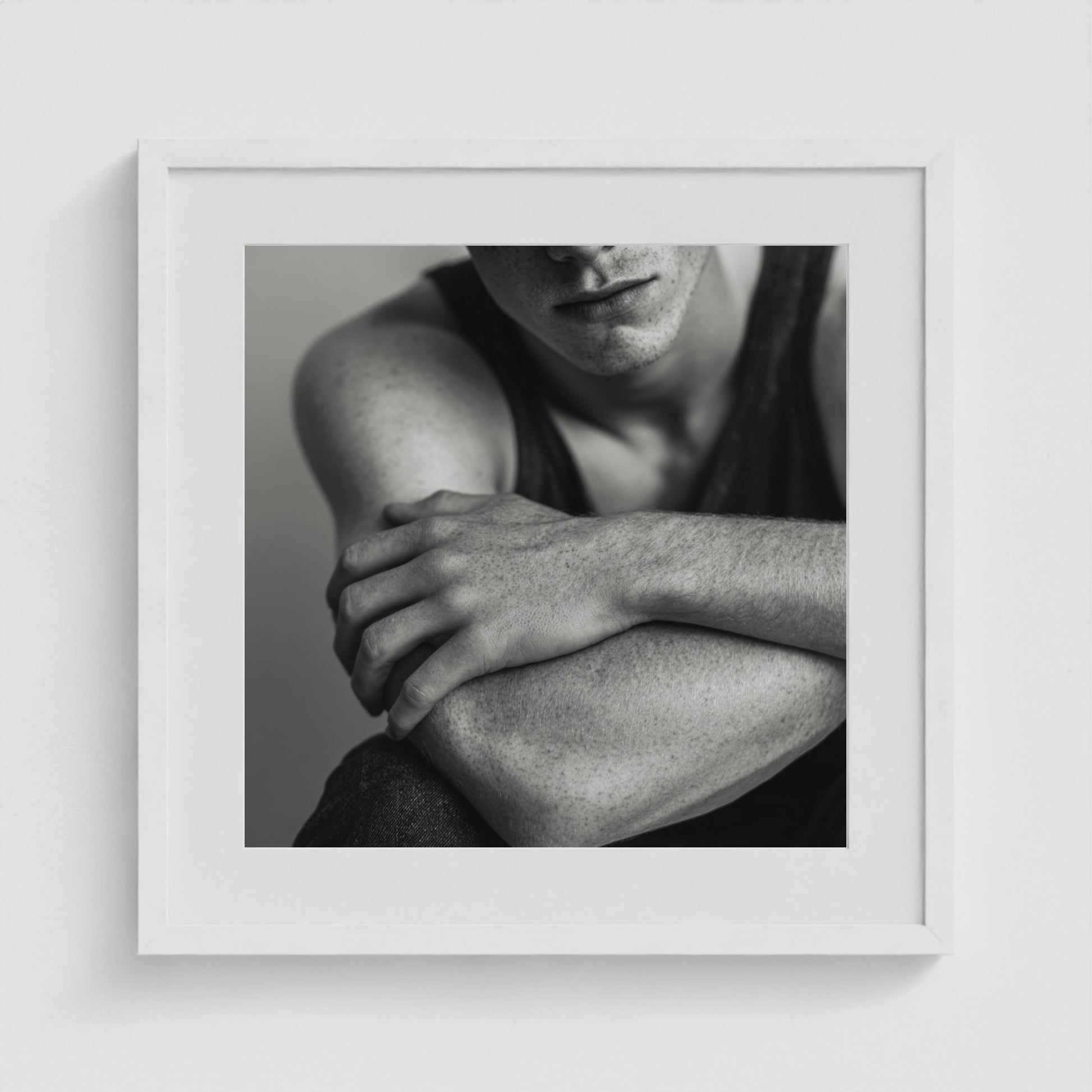 Soft Guard No. 1 20x20 White Square Box Frame