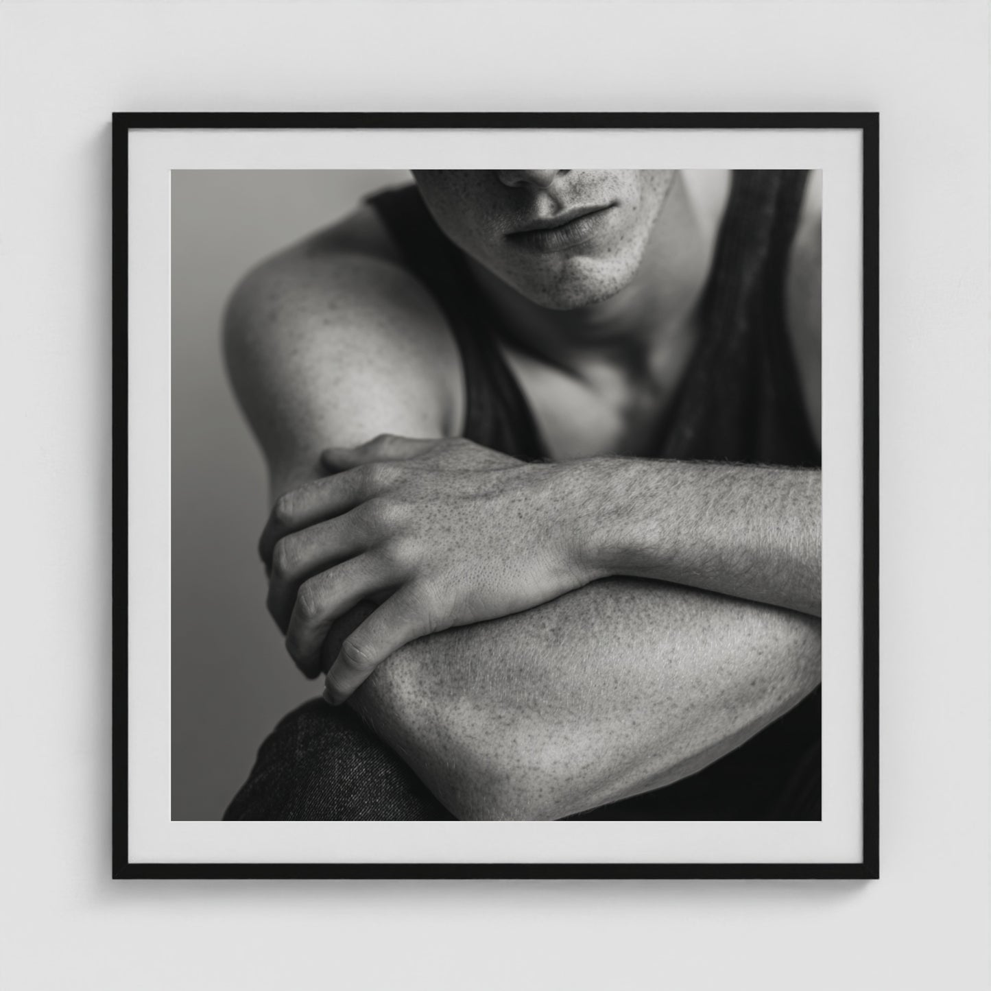 Soft Guard No. 1 36x36 Black Square Box Frame