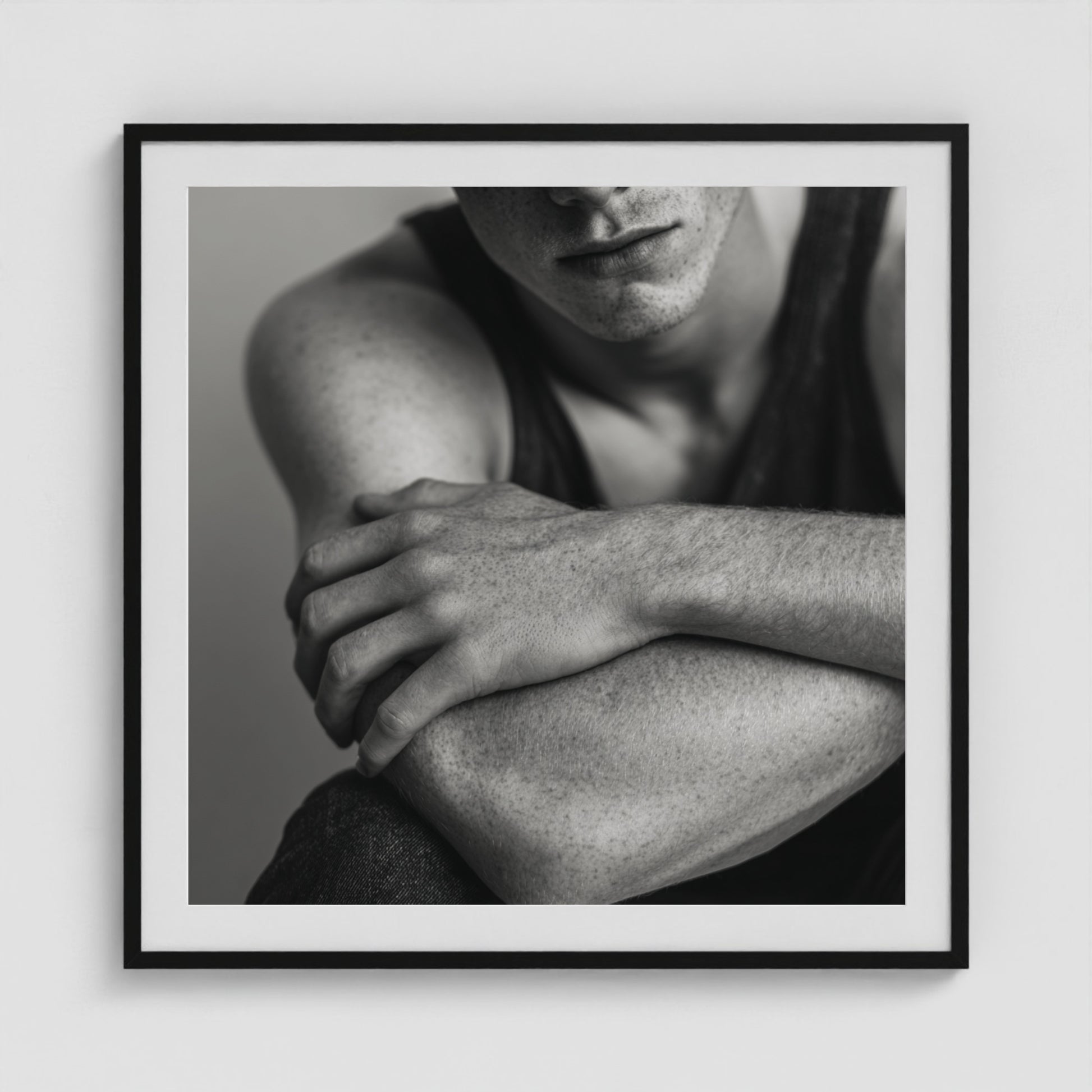 Soft Guard No. 1 36x36 Black Square Box Frame