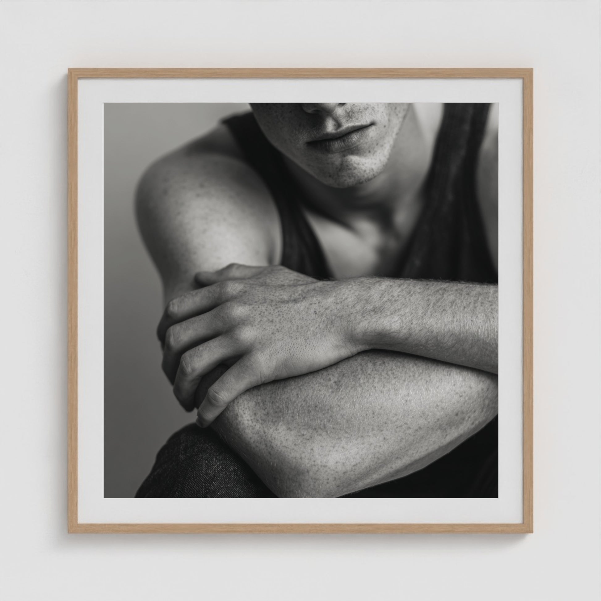 Soft Guard No. 1 36x36 Natural Square Box Frame