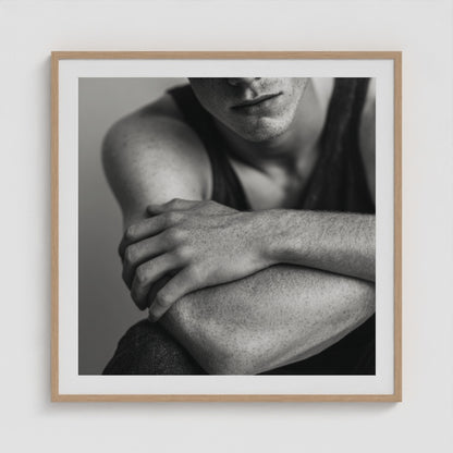 Soft Guard No. 1 36x36 Natural Square Box Frame