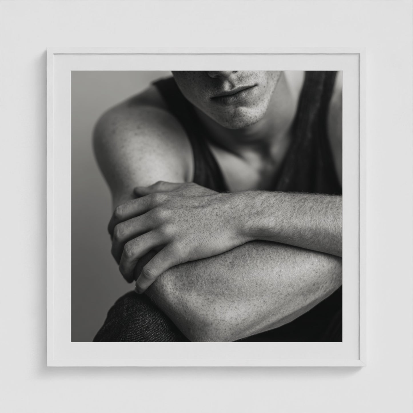 Soft Guard No. 1 36x36 White Square Box Frame