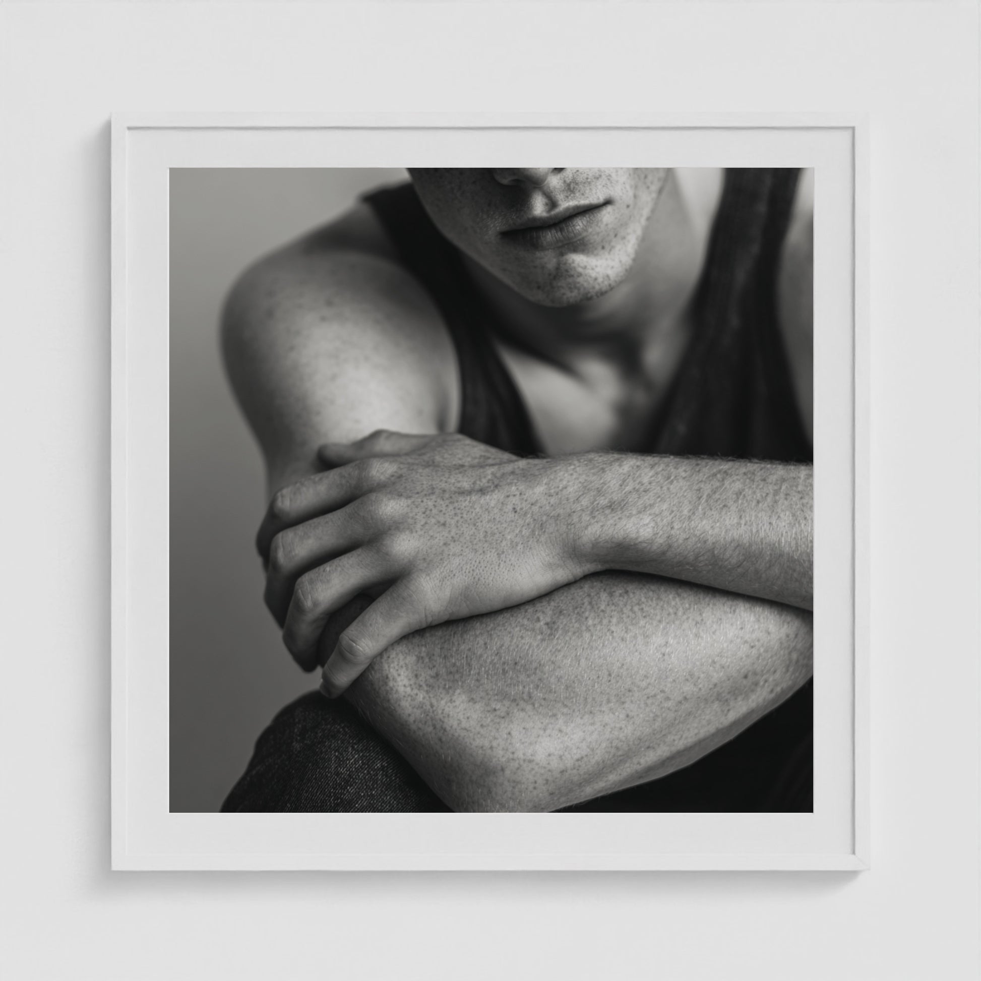 Soft Guard No. 1 36x36 White Square Box Frame