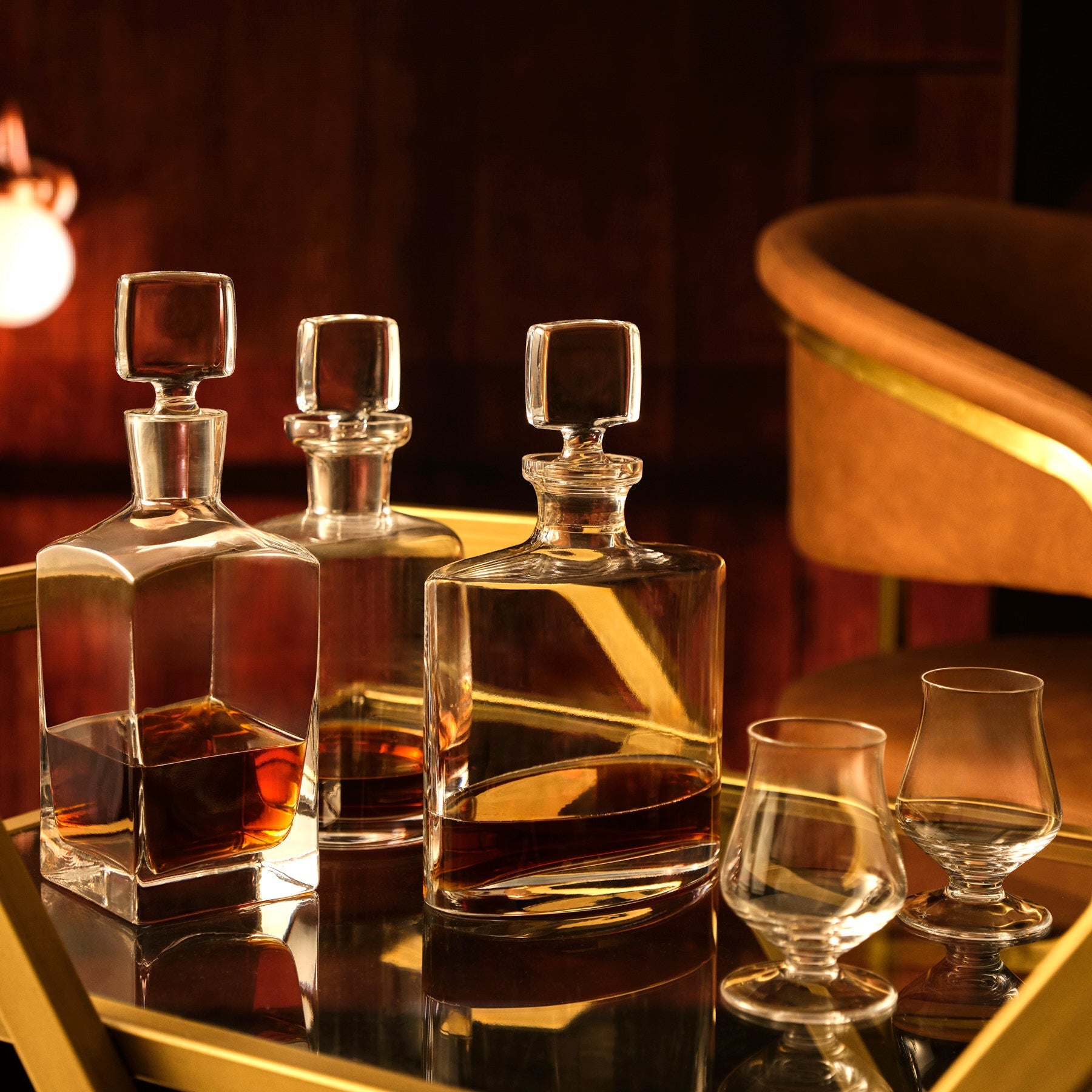 Lifestyle view of Islands Set of Two Whisky Tasting Glasses - Luxury Whiskey glass | Provenance & Patina