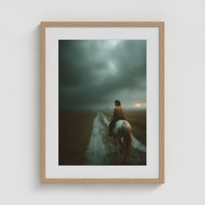 Stormlight Ride 18x24 Natural Portrait Box Frame