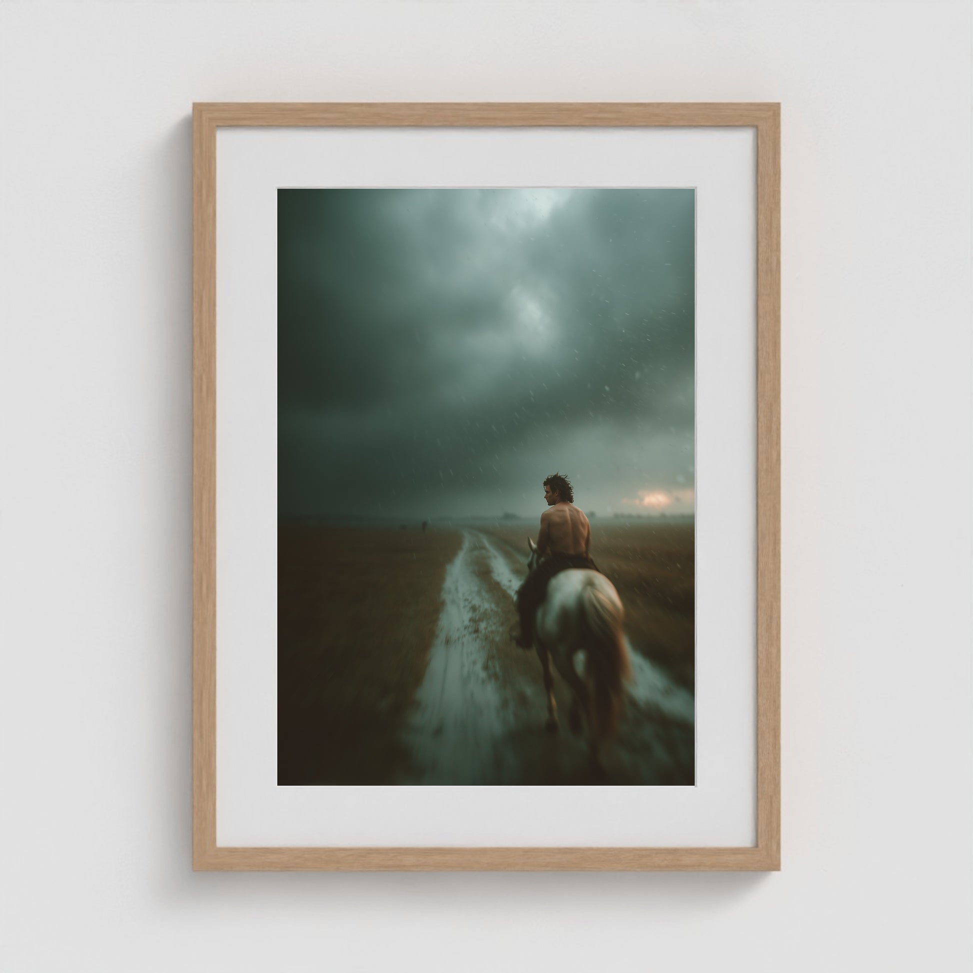 Stormlight Ride 18x24 Natural Portrait Box Frame