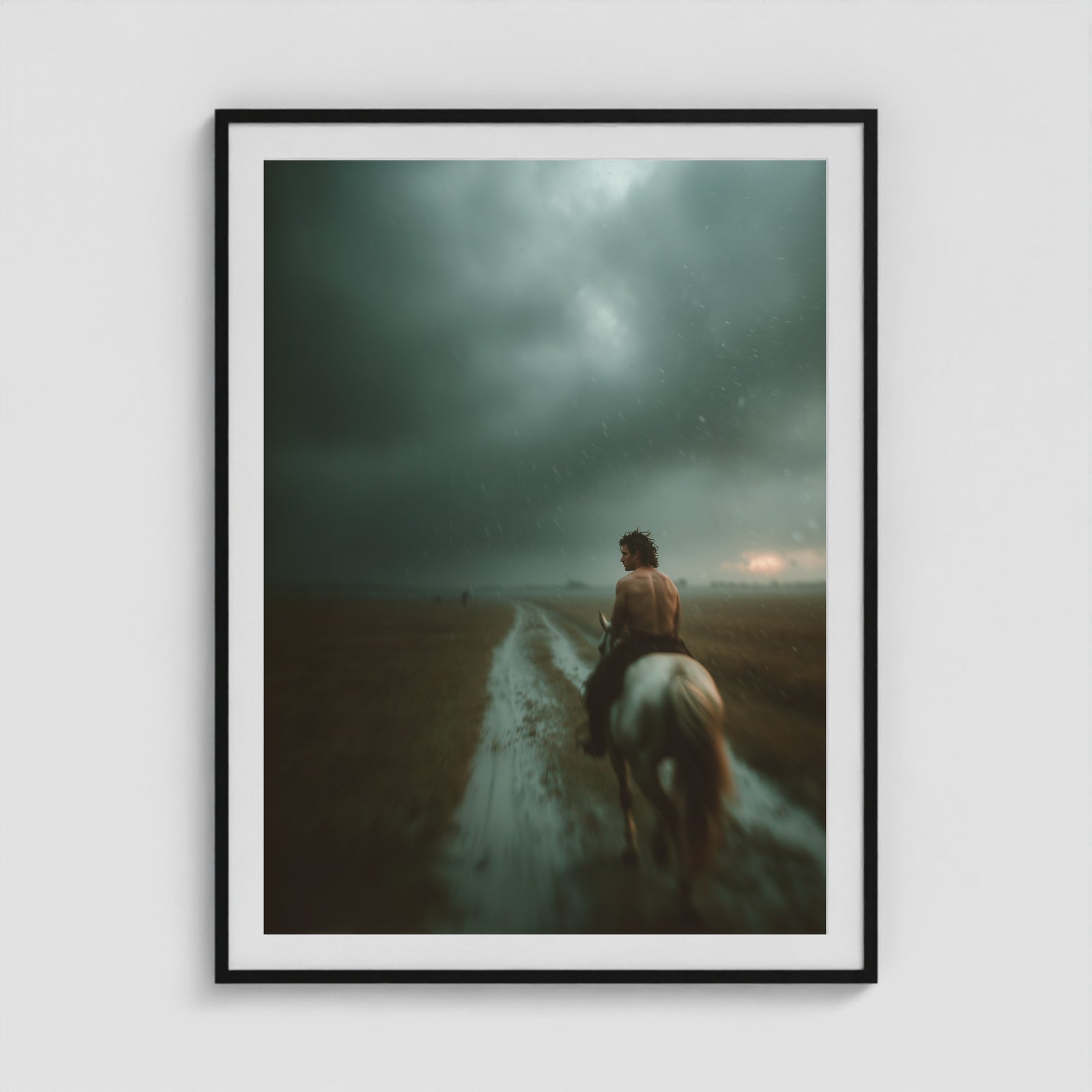 Stormlight Ride 36x48 Black Portrait Box Frame