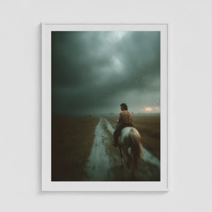 Stormlight Ride 36x48 White Portrait Box Frame