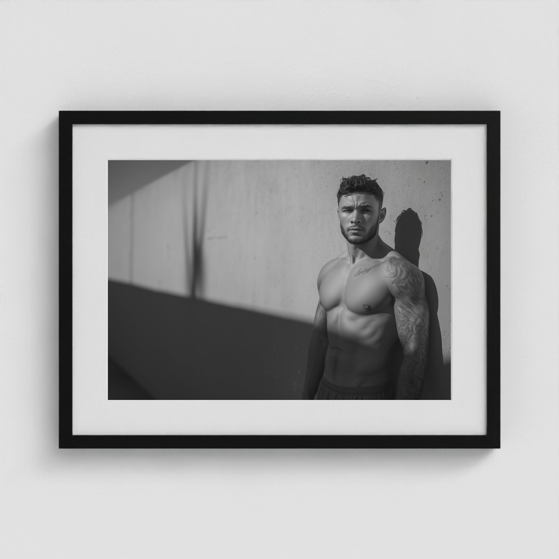 Study in Strength 24x18 Black Landscape Box Frame