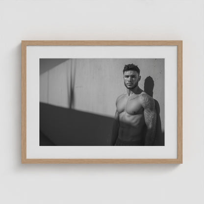 Study in Strength 24x18 Natural Landscape Box Frame