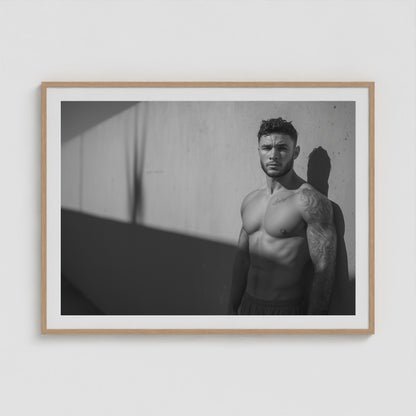 Study in Strength 48x36 Natural Landscape Box Frame