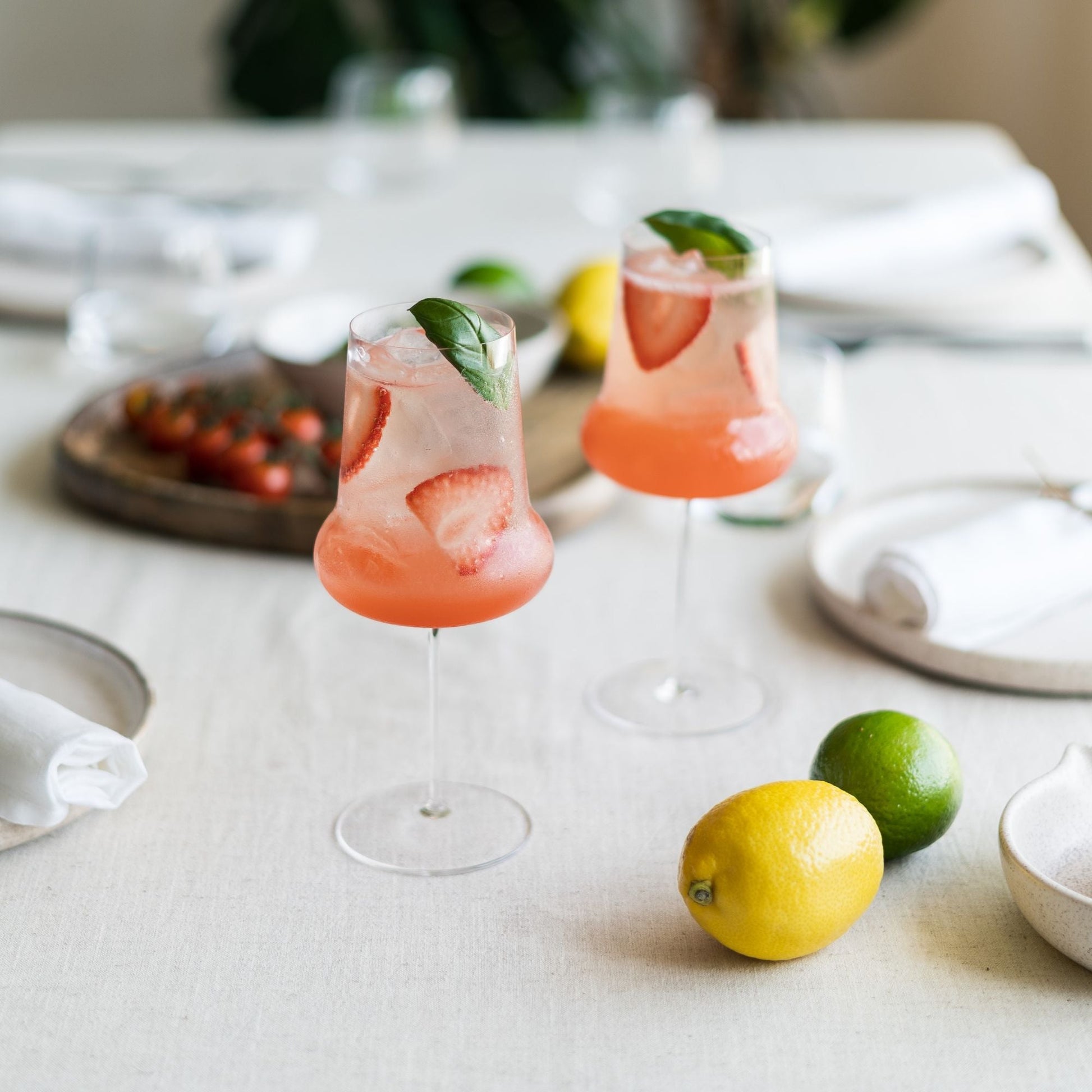 The Ghost Zero crystal glass filled with a vibrant beverage.