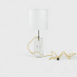 Alternate view of Swedish Art Glass Table Lamp – Masculine Fine Art - Luxury Lighting | Provenance & Patina