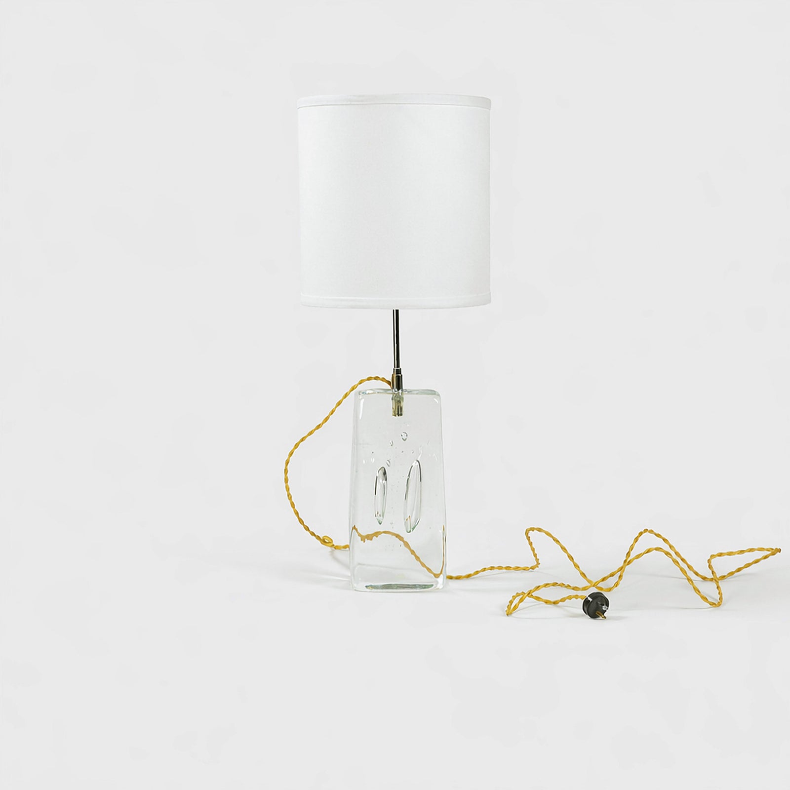 Alternate view of Swedish Art Glass Table Lamp – Masculine Fine Art - Luxury Lighting | Provenance & Patina