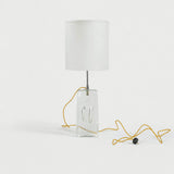 Lifestyle view of Swedish Art Glass Table Lamp – Masculine Fine Art - Luxury Lighting | Provenance & Patina