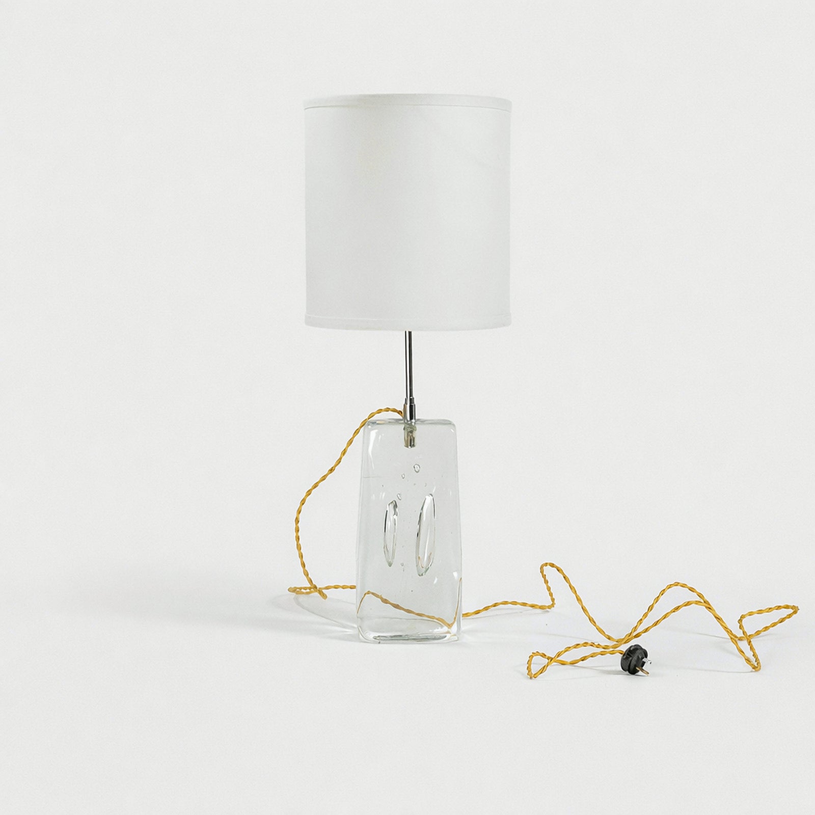 Lifestyle view of Swedish Art Glass Table Lamp – Masculine Fine Art - Luxury Lighting | Provenance & Patina