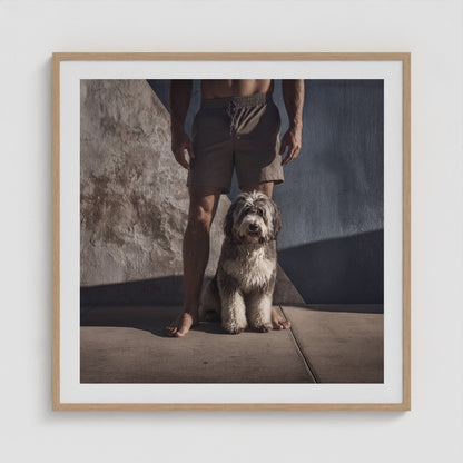 The Companion 36x36 Natural Square Box Frame