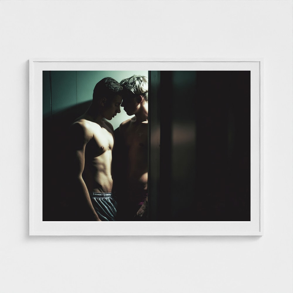 Threshold 48x36 White Landscape Mockup Box Frame Mockup