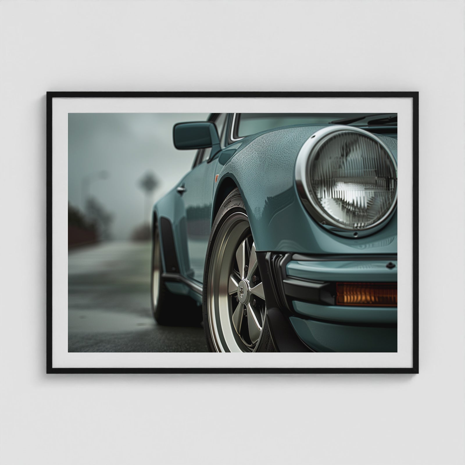 Turquois Sport 48x36 Black Landscape Box Frame