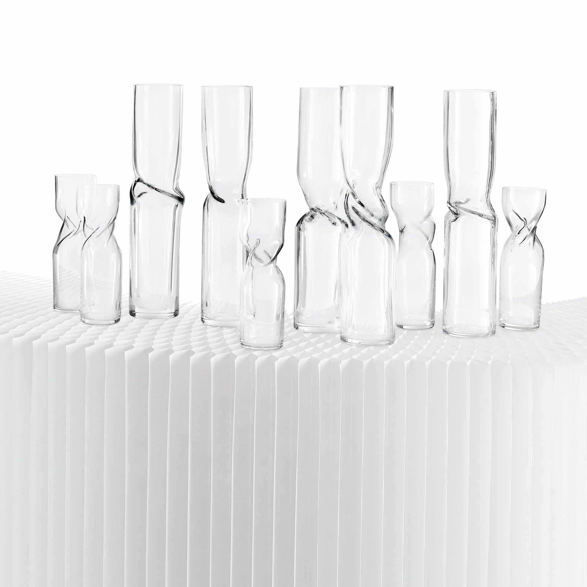 Close up detail of OMNIA Twist Set of 2 Glasses - Luxury flute glass | Provenance & Patina