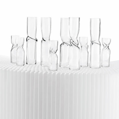 Close up detail of OMNIA Twist Set of 2 Glasses - Luxury flute glass | Provenance & Patina