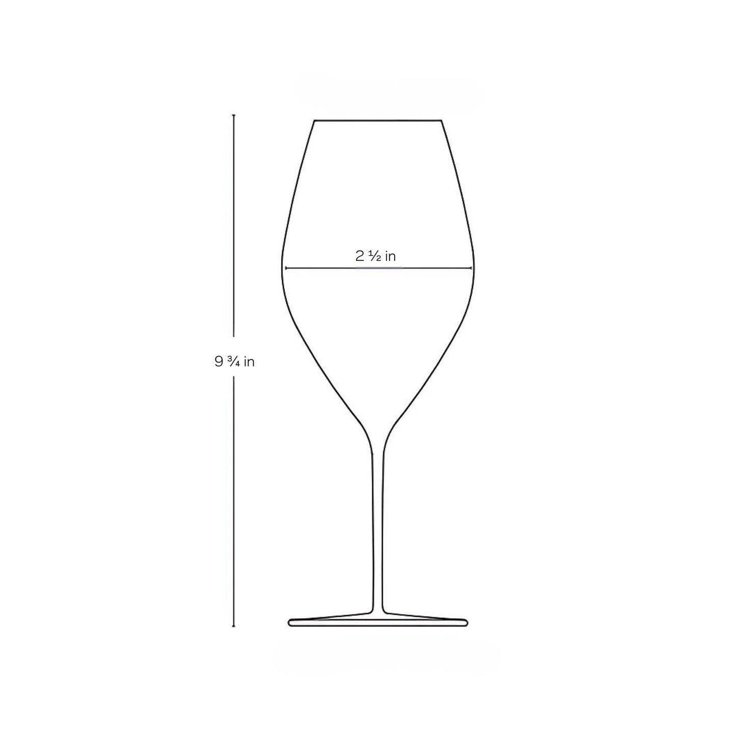 The refined silhouette of the NUDE Stem Zero Grace white wine glass showcasing its brilliant clarity.