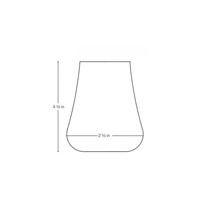 NUDE Glass Stem Zero Volcano glass alongside complementary modern dinnerware.