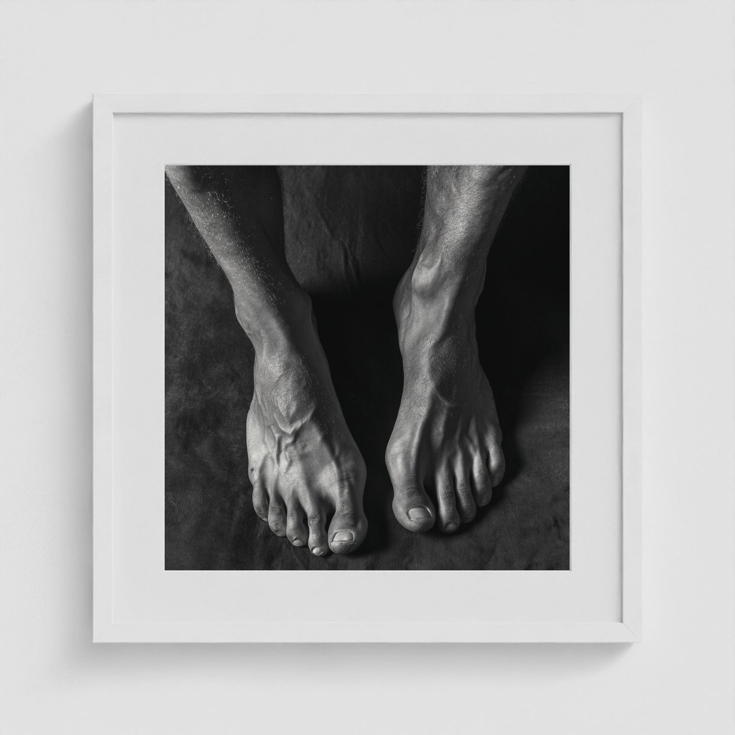 Underfoot 20x20 White Square Box Frame
