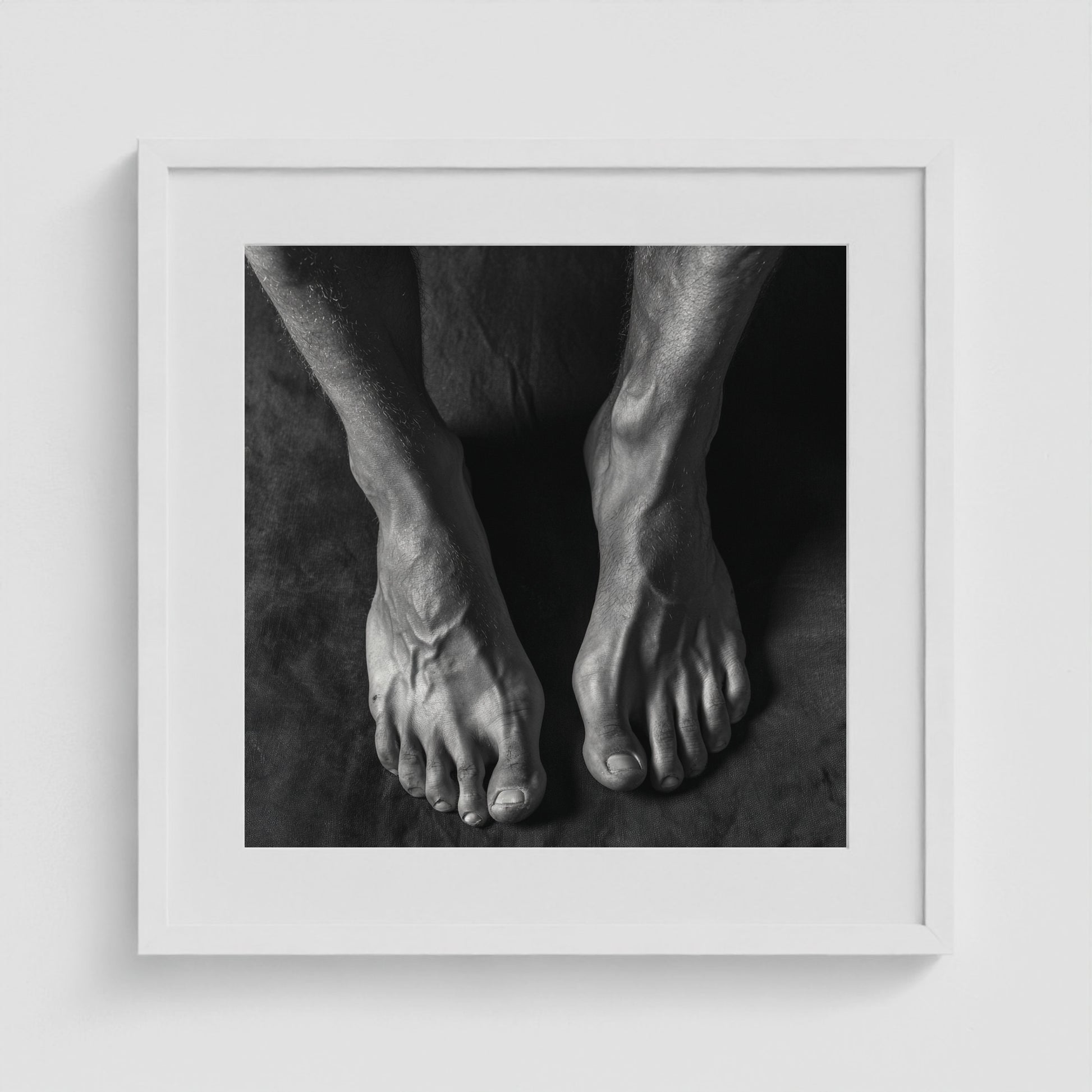 Underfoot 20x20 White Square Box Frame