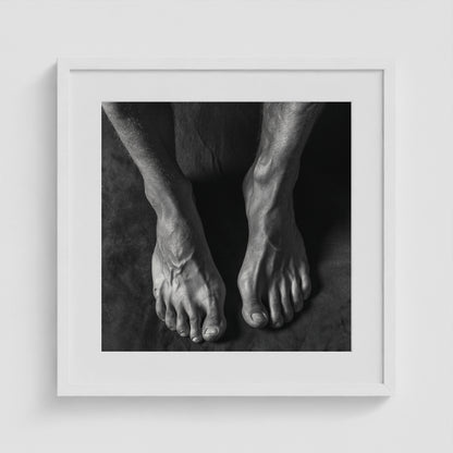 Underfoot 20x20 White Square Box Frame