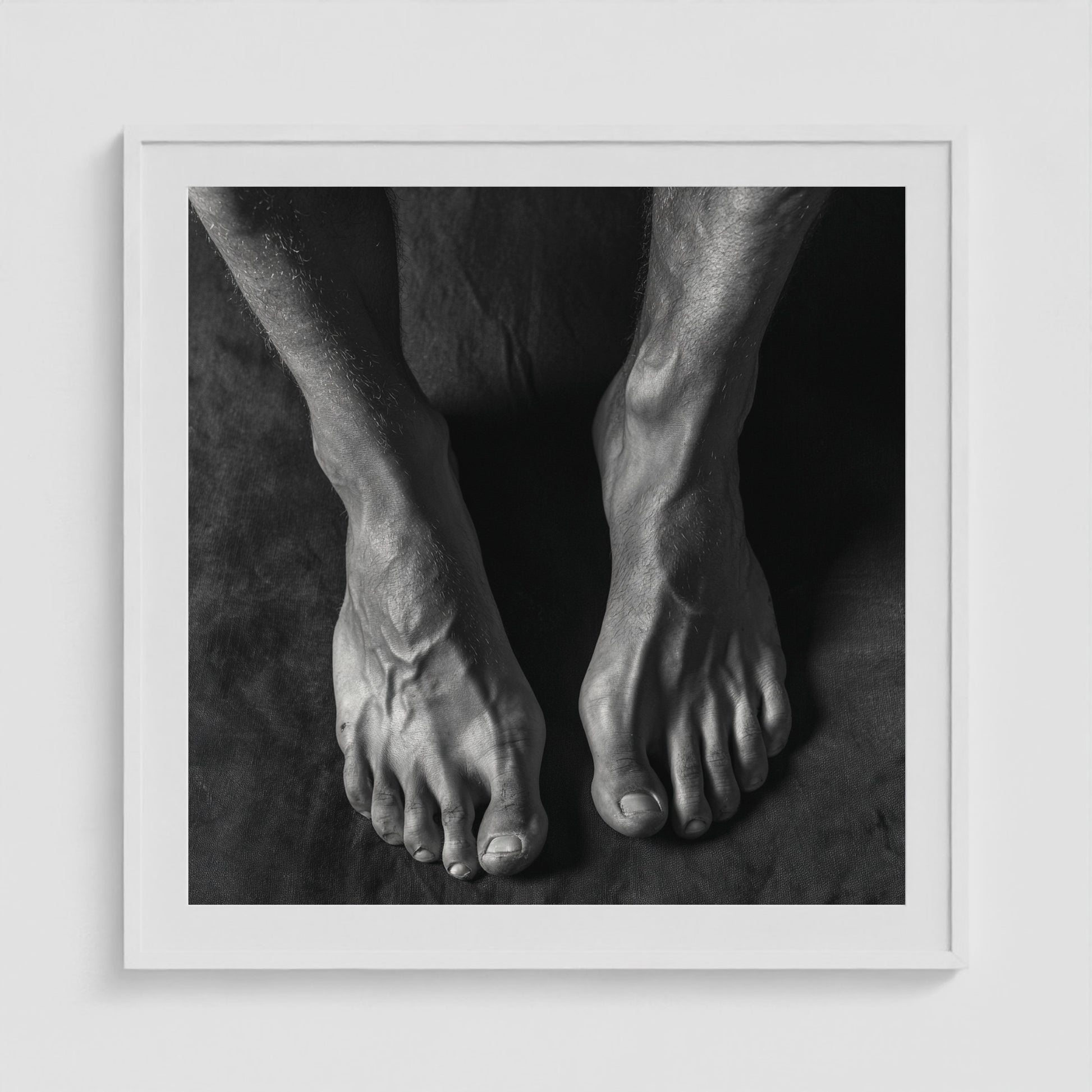 Underfoot 36x36 White Square Box Frame