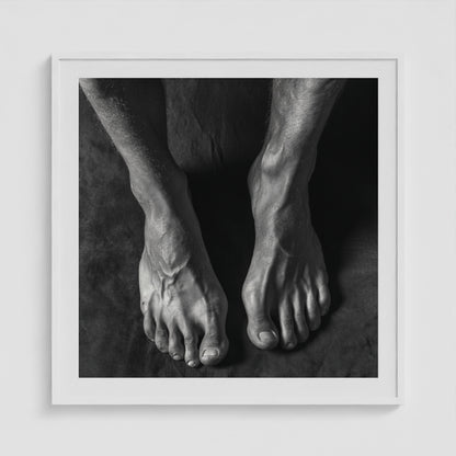 Underfoot 36x36 White Square Box Frame
