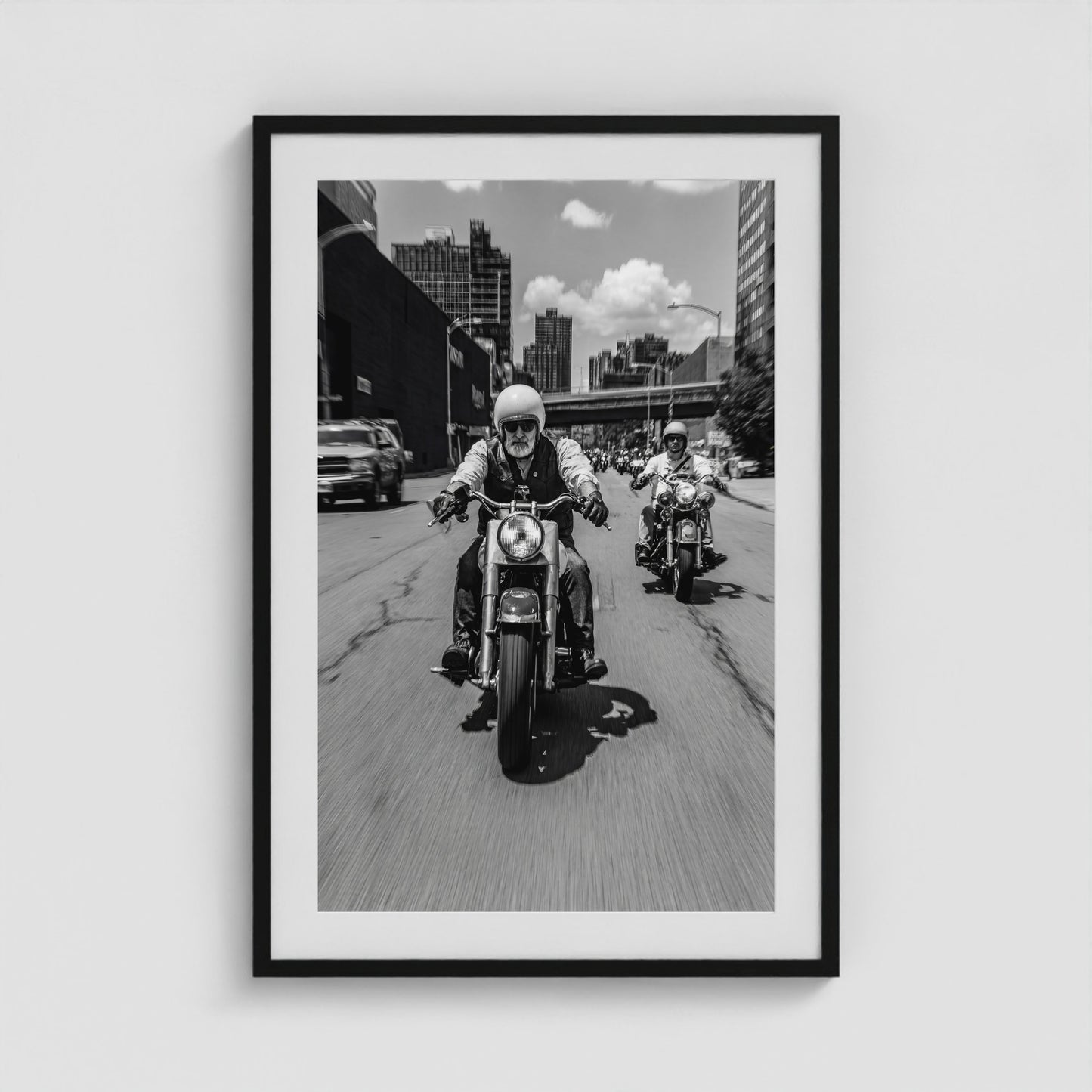 Urban Riders 24x36 Black Portrait Box Frame