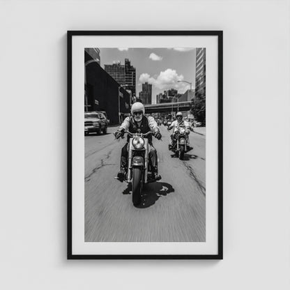 Urban Riders 24x36 Black Portrait Box Frame