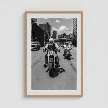 Urban Riders 24x36 Natural Portrait Box Frame