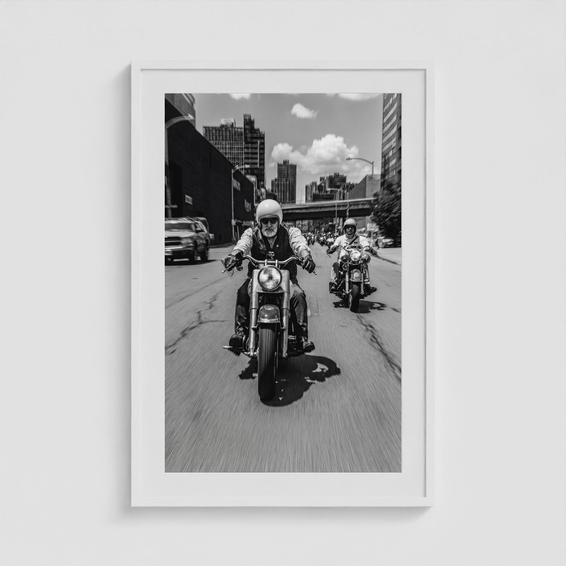 Urban Riders 24x36 White Portrait Box Frame
