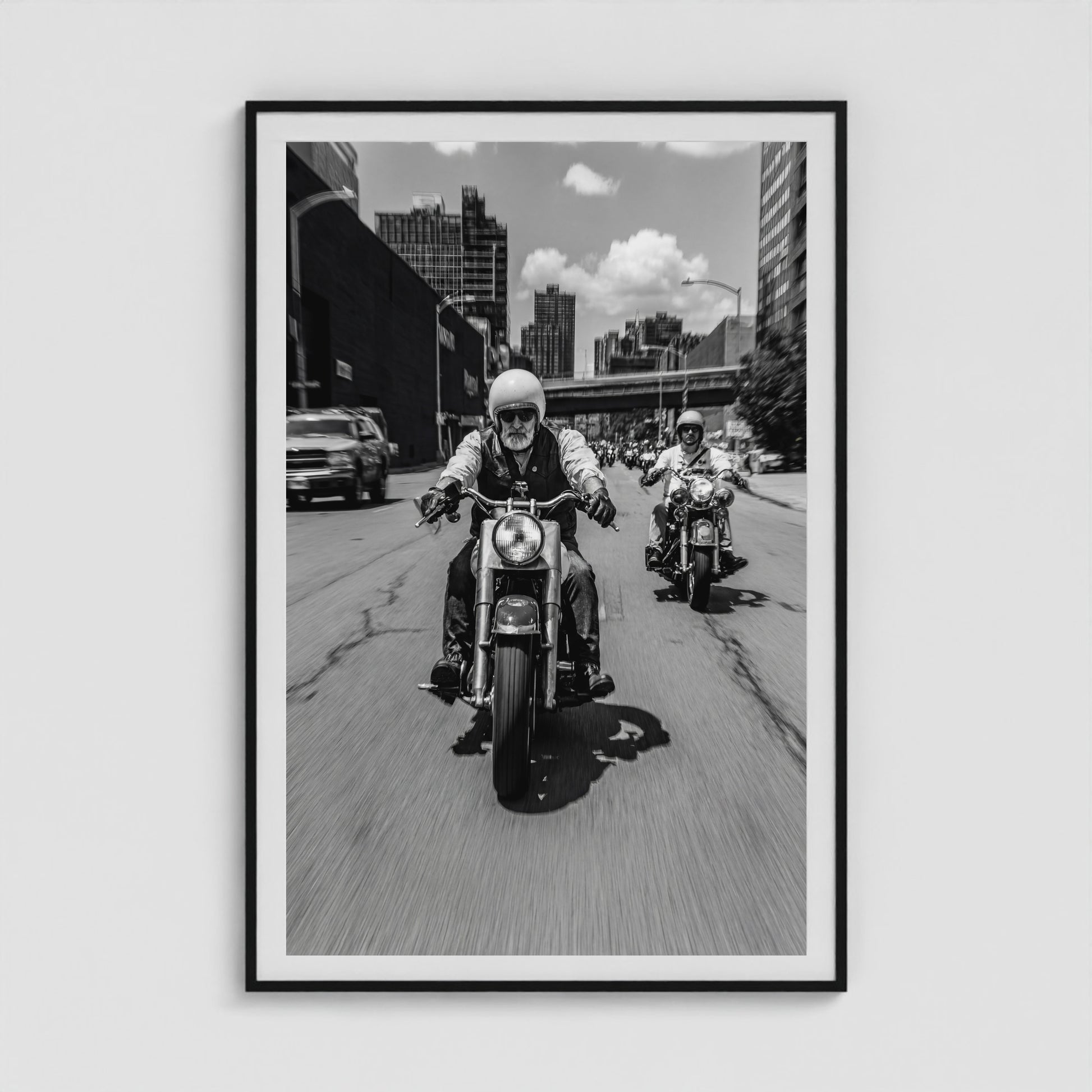 Urban Riders 40x60 Black Portrait Box Frame