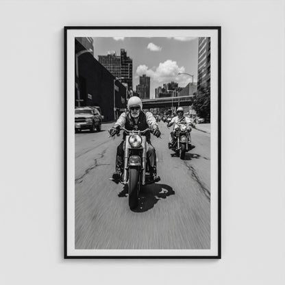 Urban Riders 40x60 Black Portrait Box Frame